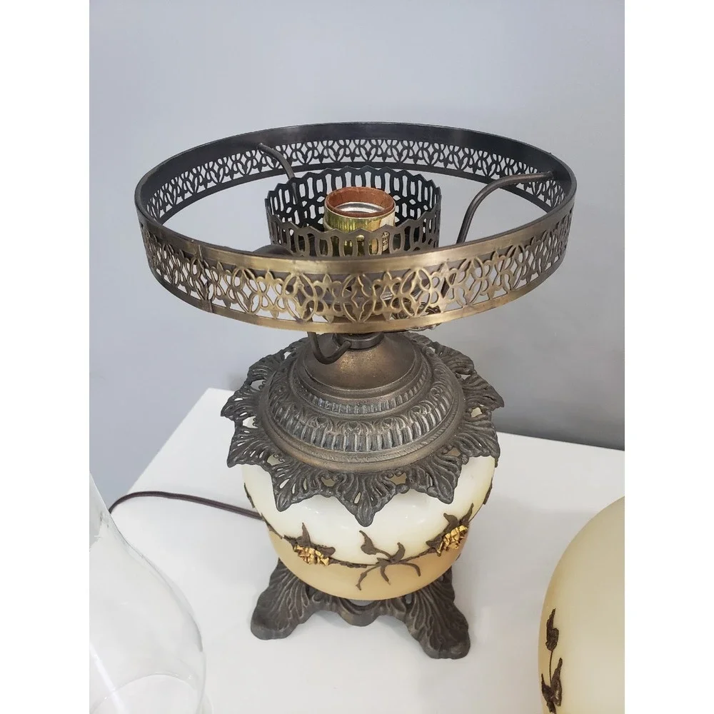 Vintage Hollywood Regency Falkenstein‎ Victorian Gothic Gone Wind Hurricane Lamp